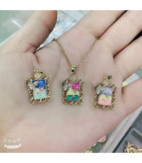 Collares acero Fucsia 2620100010679