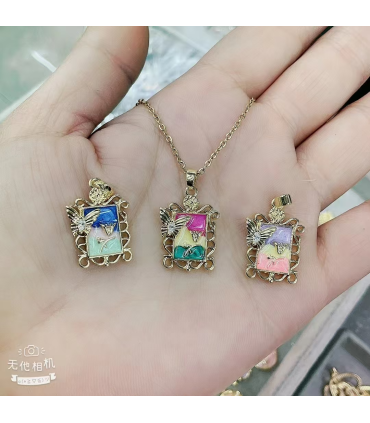 Collares acero Fucsia 2620100010679