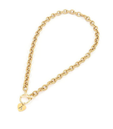Collares acero Letra C