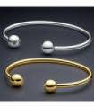 Pulseras brazaletes acero Plateado 9943010000572