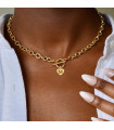 Collares acero Letra X