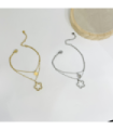 Pulseras brazaletes acero Plateado 2910100002447