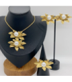 Collares acero,Conjuntos de Bisutería Dorado 2360100002778