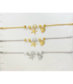 Pulseras brazaletes acero mix color 9954010003982