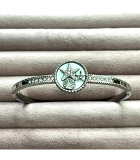 Pulseras brazaletes acero Plateado 9944010004287