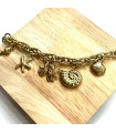 Pulseras brazaletes acero Dorado 9954010004095