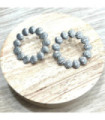 Pendientes acero Plateado