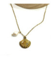 Collares acero Dorado