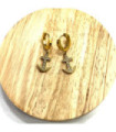 Pendientes acero Dorado