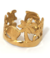 Anillos Sortijas acero Dorado 9998010000718