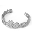 Pulseras brazaletes acero Plateado 9998010000725