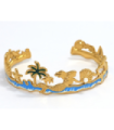 Pulseras brazaletes acero Dorado 9998010000749