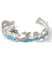 Pulseras brazaletes acero Plateado 9998010000763
