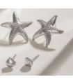 Pendientes acero Plateado 9978010000116