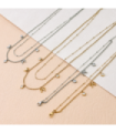 Pulseras brazaletes acero Dorado 2910100003444