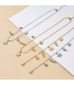 Pulseras brazaletes acero Dorado 2910100003475