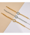 Pulseras brazaletes acero Dorado 2510100007871