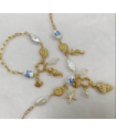 Pulseras brazaletes acero Dorado 2980100001047