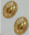 Pendientes acero Dorado 2980100000675