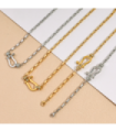 Collares acero Dorado 2910100003499