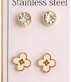 Pendientes acero  Dorado  9977010000683