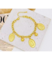 Pulseras brazaletes acero Dorado 9991410000289