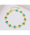 Pulseras brazaletes acero Dorado 2960100022594