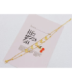 Pulseras brazaletes acero Dorado 2960100022631