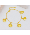 Pulseras brazaletes acero Dorado 2560100003953