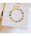 Pulseras brazaletes acero Dorado 2560100003908