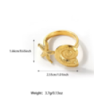 Anillos Sortijas acero Dorado 2820100003903