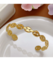 Pulseras brazaletes acero Dorado 9946010001723
