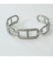 Pulseras brazaletes acero Plateado 9944010004782