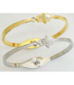 Pulseras brazaletes acero Dorado 9944010006649