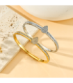Pulseras brazaletes acero Dorado 2410100010188