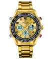 Multifunción Acero Dorado Doble hora 2983G