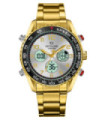 Multifunción Acero Dorado Doble hora 2983G