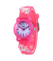 Reloj analógico Unicornio rojo