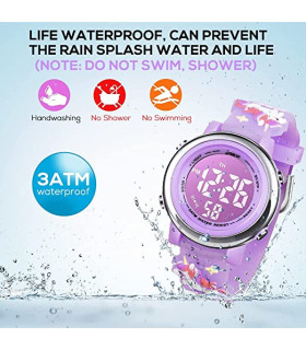 Reloj digital Unicornio lila