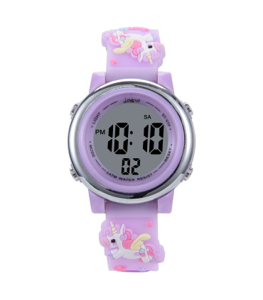 Reloj digital Unicornio lila