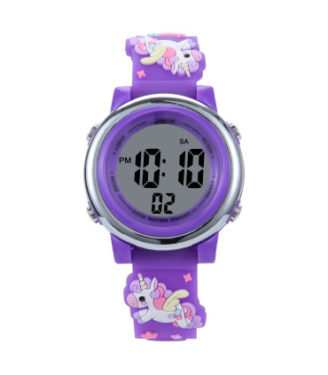 Reloj digital Unicornio morado