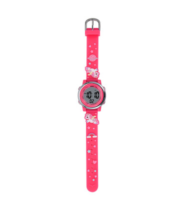 Reloj digital Unicornio rojo