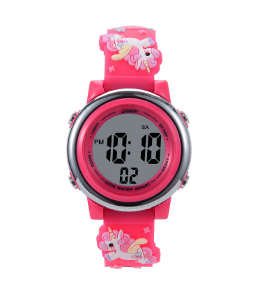 Reloj digital Unicornio rojo