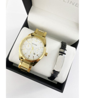 Set de regalo conjuntos hombre acero Con pulsera C-H-A12