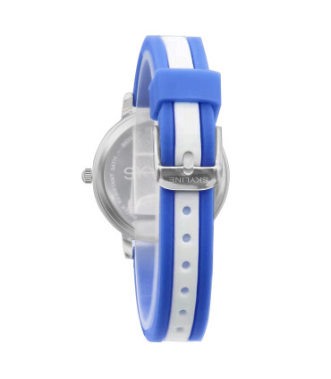 Reloj aprendizaje azul con ejercicios