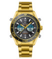 Multifunción Acero Dorado Doble hora 2991G