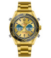 Multifunción Acero Dorado Doble hora 2991G