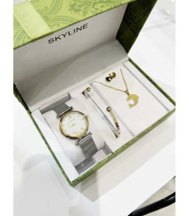 Set de regalo conjuntos mujer con collar y pendientes CV-C4