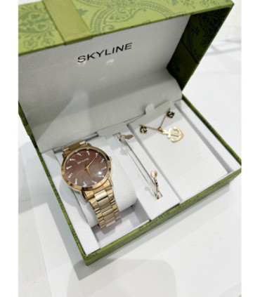 Set de regalo conjuntos mujer con collar y pendientes CV-C17