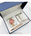 Set de regalo conjuntos mujer con boligrafo collar y pendientes C-B1